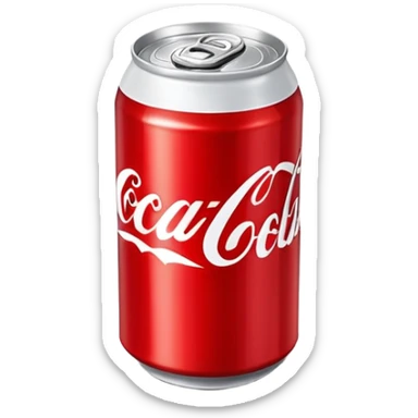 classic red Coca Cola can sticker