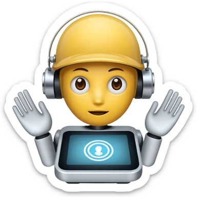 A fat white woman with her legs spread whilst sitting on a white man's face sticker