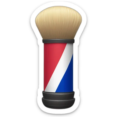 Barber pole colombian flag colors sticker