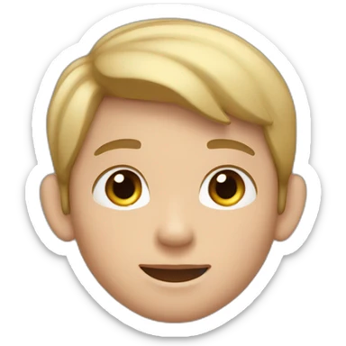 Boy with airpods pro in his ears  sticker