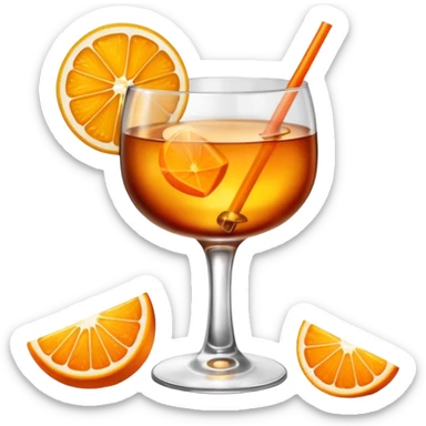 old fashioned cocktail sticker