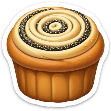 polish makowiec bun sticker