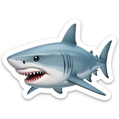 Realistic Tiger shark sticker