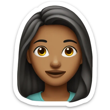 Pretty young woman  sticker