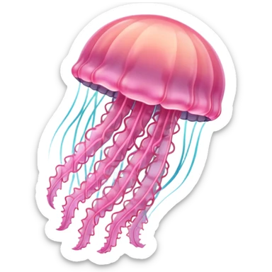 Pastel Pink Jellyfish sticker