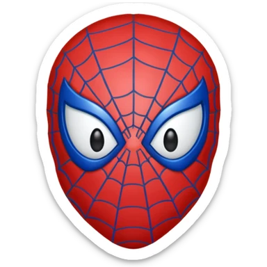 Spiderman emoji sticker