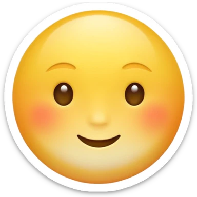 Generate a high-quality 3D cartoon-style emoji of a yellow sun, bright and cheerful, no face, smooth gradient colors, rounded and cute appearance, simple white background, high-resolution.
 sticker