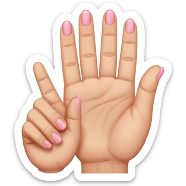 Like the middle finger flipping off emoji but with the pinky finger only (pinky finger flipping off) only the pinky finger sticking up sticker