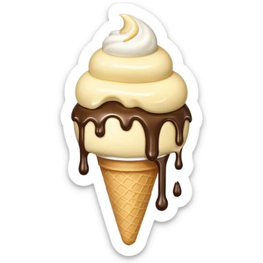 Split open and melt sticker