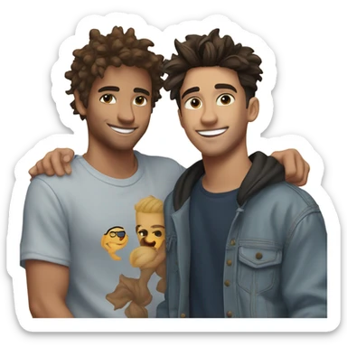 kian and jc sticker