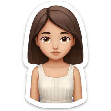 santorini girl face sticker
