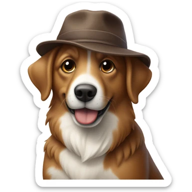 Ein Hund der caramellbraun ist groß und kurzes Fell hat  sticker