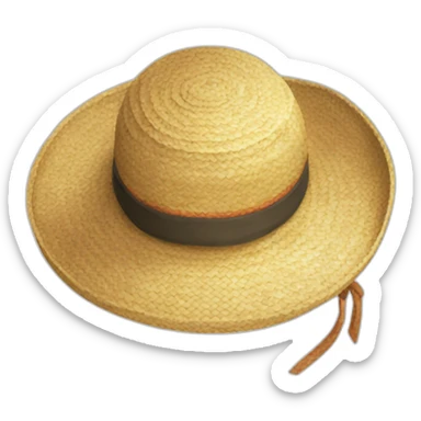 Luffy straw hat sticker