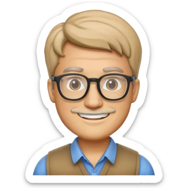 Aristotle nerd emoji sticker