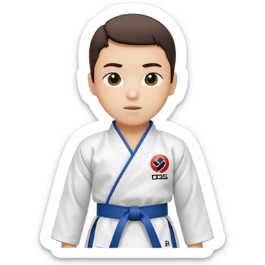 dobok taekwondo sticker