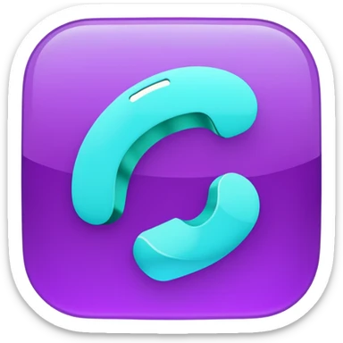 Purple and Cian Symbol Spotify app sticker
