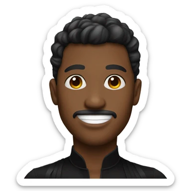 male jazz dancer black attire sticker