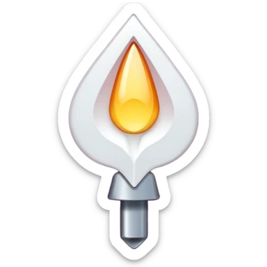 fleche blanche simple sur fond de couleur rose sur un bouton   sticker