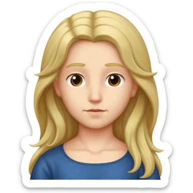 une belle personne a partir du buste tourné de 3/4
 sticker