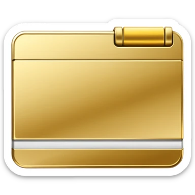 Measurement tape in gold for visiting card sticker