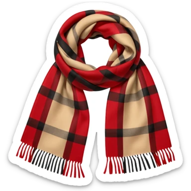burberry scarf sticker