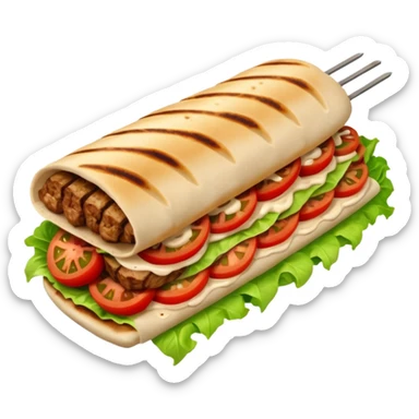 1 shawarma kebab sticker