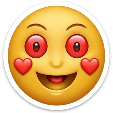 Motion Valentine smiley emoji  sticker