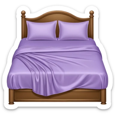 Light purple silk bed sticker