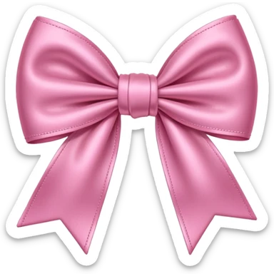 Bow pink sticker