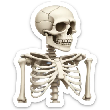 Skeleton sticker