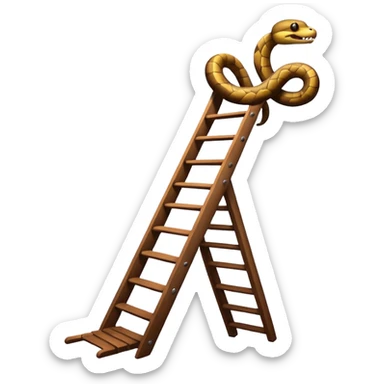 snake on a ladder sticker