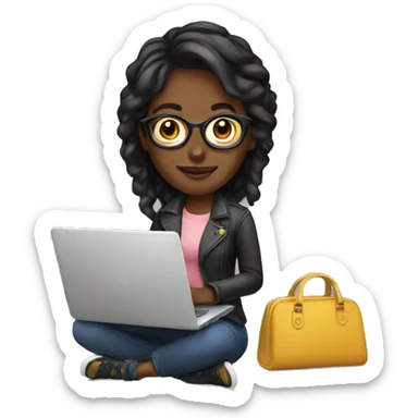 startup-woman-designer-with-laptop sticker