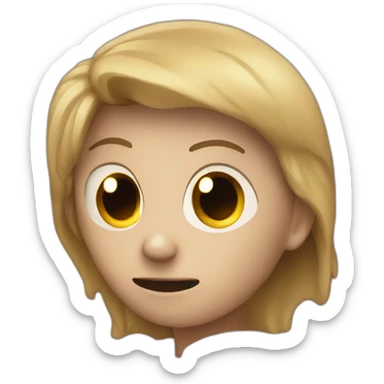 a person who goes through a horror quest sticker