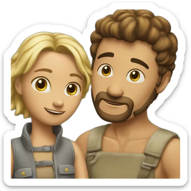 Terre neuve et un teckels sticker