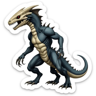  Venom-Marowak-Salandit-Xenomorph-hybrid-fantasy-creature (full body) sticker
