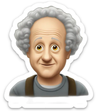Young Larry fine of the three stooges sticker