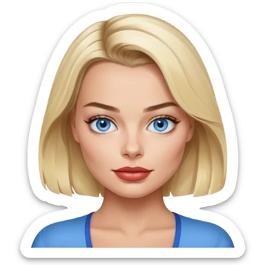 Maggot Robbie with blue eyes sticker