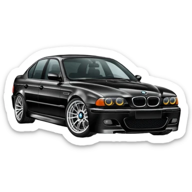 BMW M5 E39 Color Black sticker