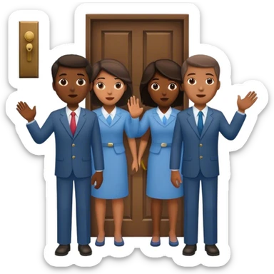 Jehovah’s witnesses door to door sticker
