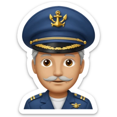 Captain of the ocean sticker