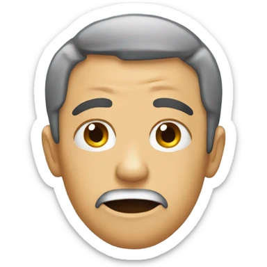 Stressful emojis, a variety sticker