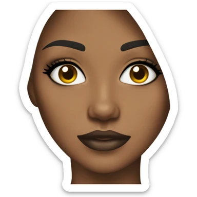 A blond girl with Smokey makeup sticker