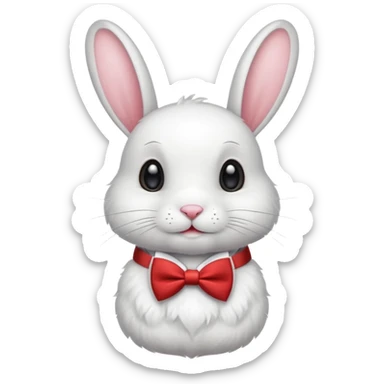 Coelho de laço sticker
