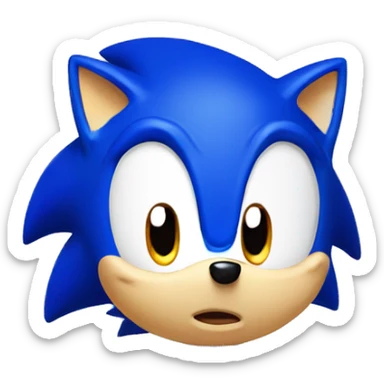 cute Sonic the Hedgehog sticker