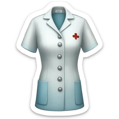 old nurse uniform sticker