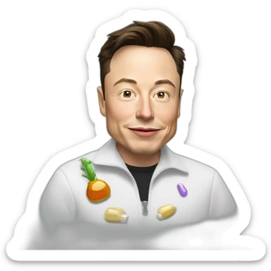 elon musk doing drugs, for educational purposes only, inclusiveness and positive, LGTBQ+ sticker