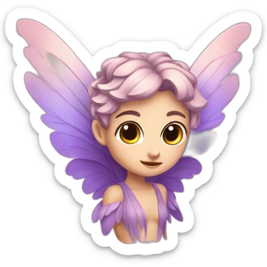 fae with wings sticker