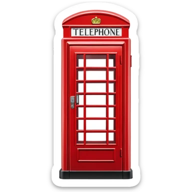 London telephone box sticker