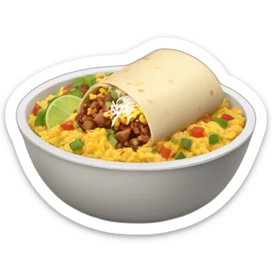 Burrito Bowl sticker