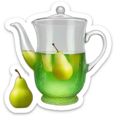 Armudu Glass, Pear glass Tea, Azerbaijanian Glass tea sticker